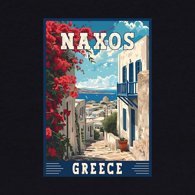 Naxos In Greece Mediterranean Paradise Travel Art by turtlestart